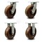 Service Caster 12 Inch Heavy Duty High Temp Phenolic Wheel Caster Swivel 2 Rigid, 4PK SCC-KP92S1230-PHRHT-2-R-2 - alternate 1